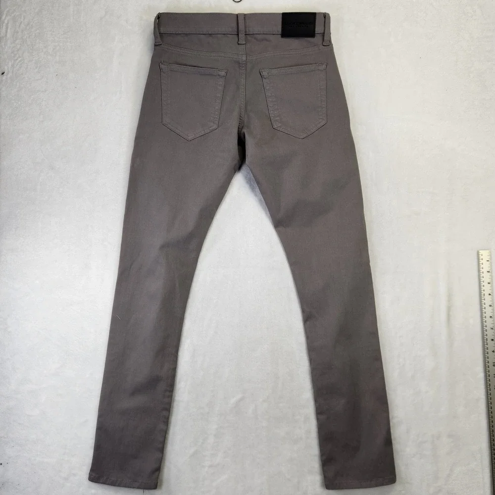Lucky Brand Mens Slim Fit Pants Gray Taupe‎ 5-Pocket Twill Trousers W29 L32